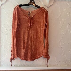 Black Swan Terracotta Long Sleeve Top
